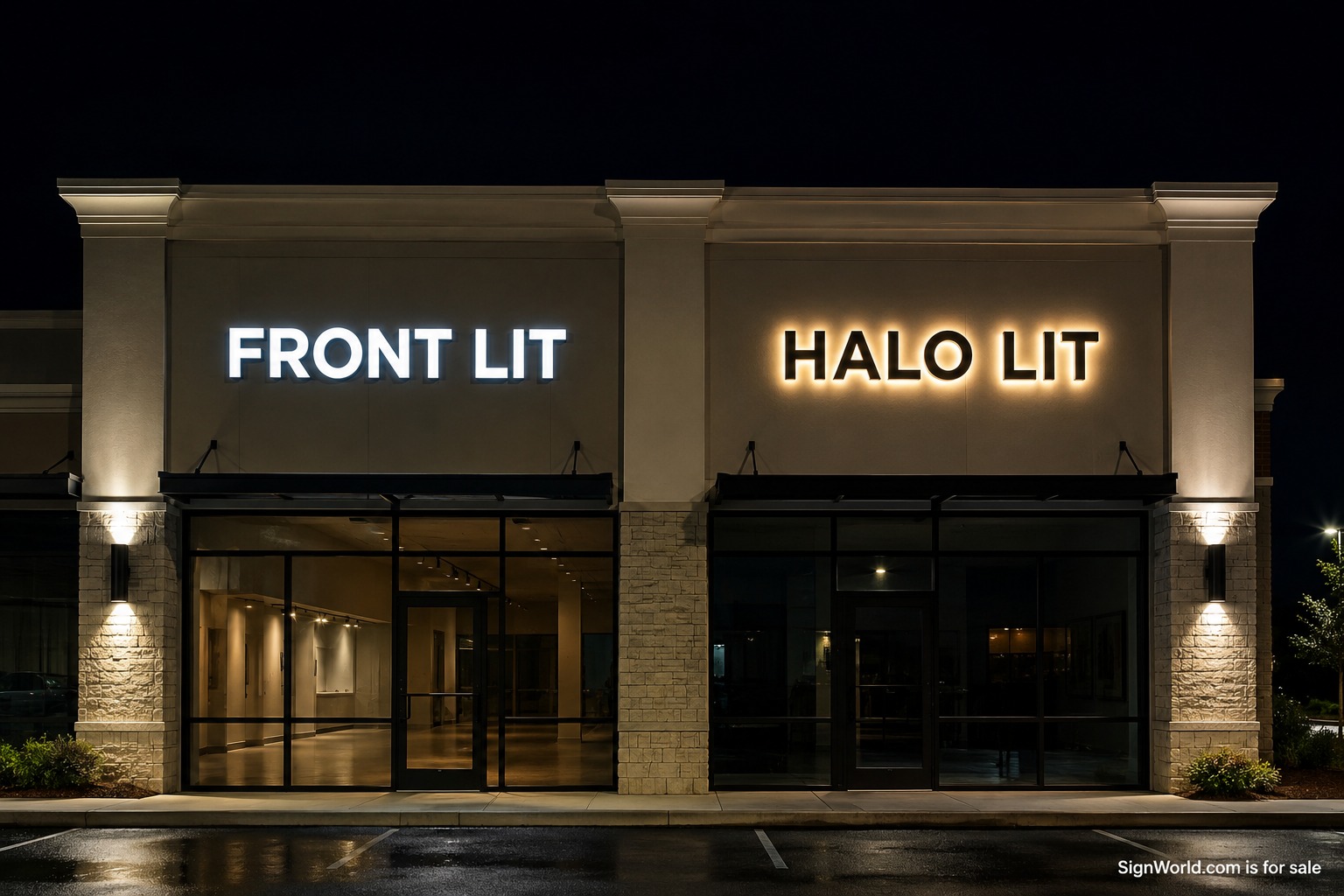 Commercial signage example