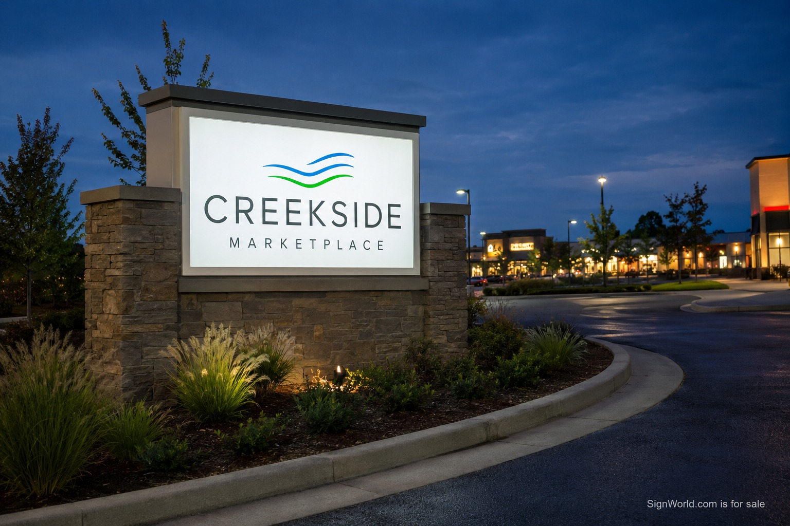 Commercial signage example