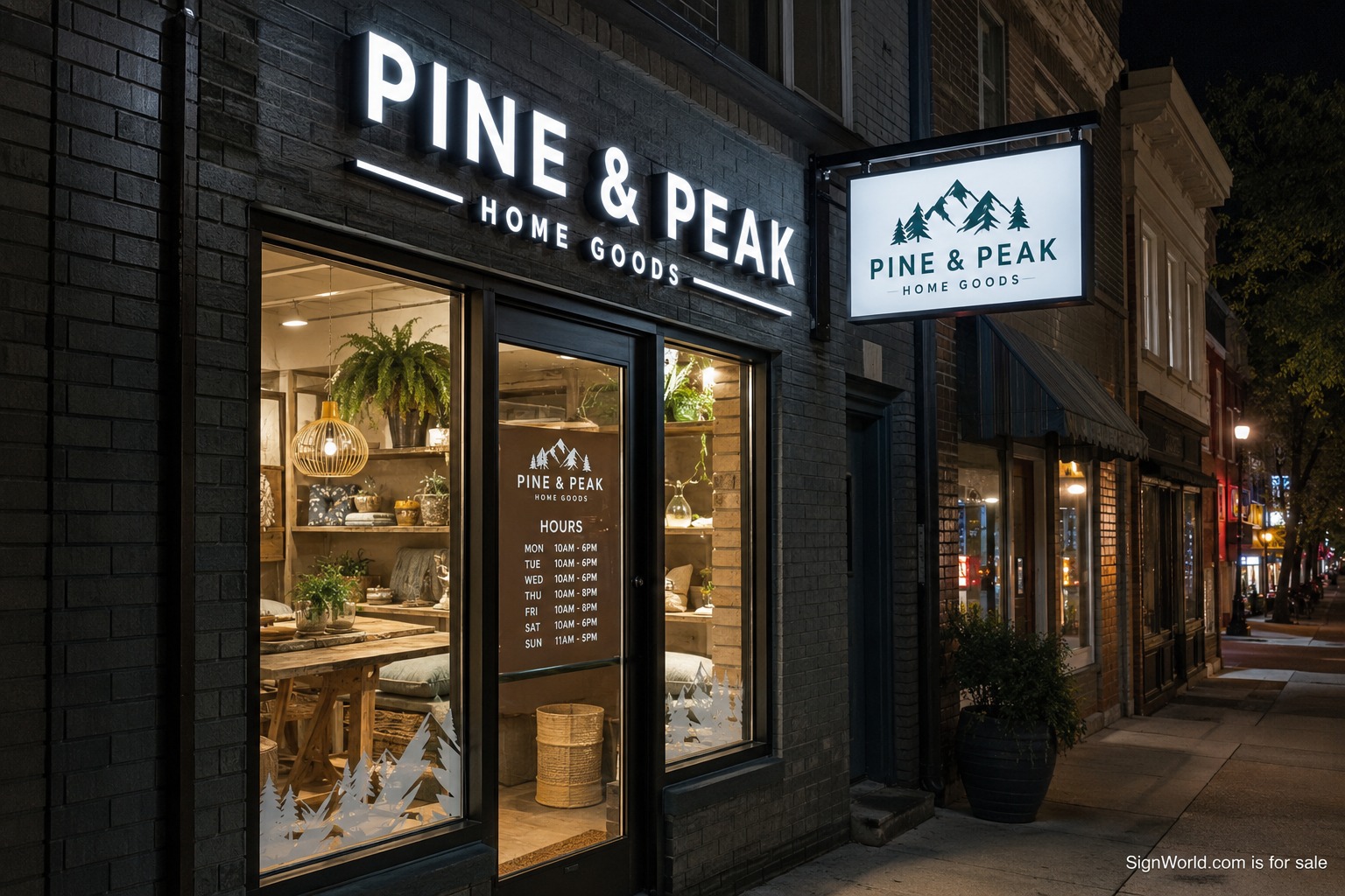 Commercial signage example