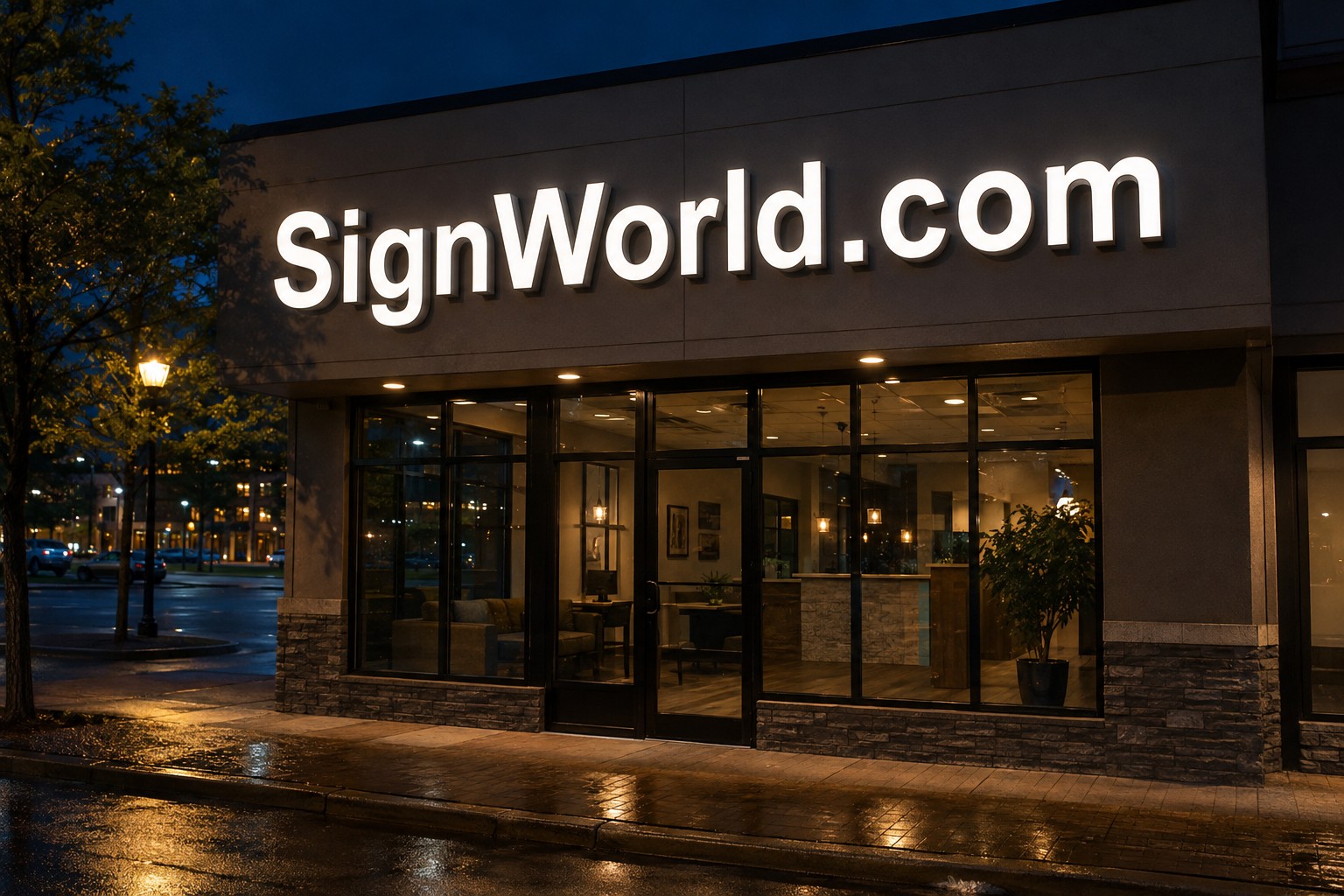 SignWorld.com front-lit letters on a commercial building